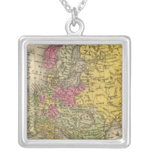 Europe 9 silver plated necklace