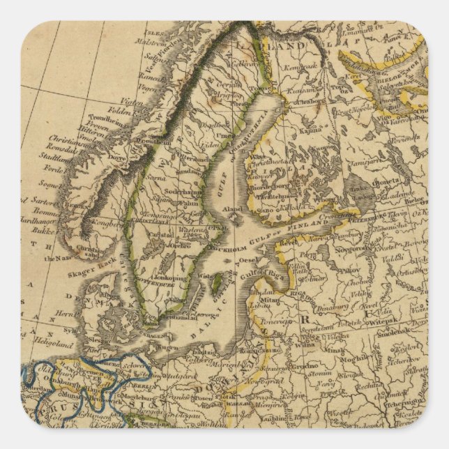 Europe 9 square sticker (Front)