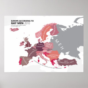 Europe According to Gay Men Poster