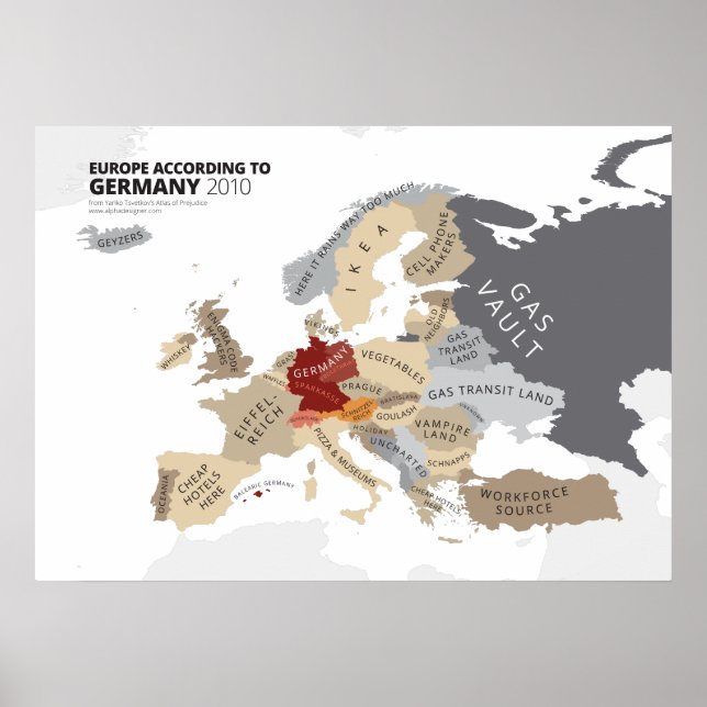 Europe According to Germany Poster (Front)