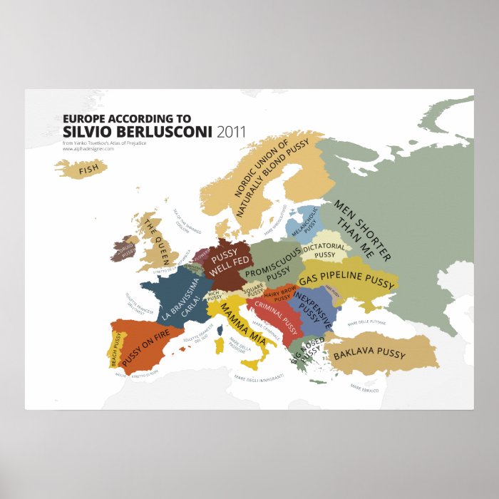 Europe According to Silvio Berlusconi Print