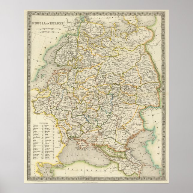 Europe and Russia Poster (Front)