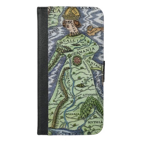 EUROPE AS A QUEEN 1588 iPhone 66S PLUS WALLET CASE