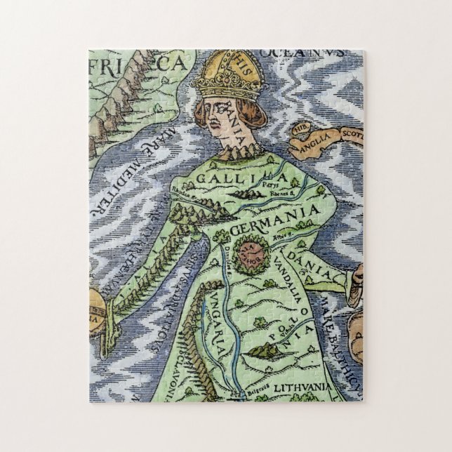 EUROPE AS A QUEEN, 1588 JIGSAW PUZZLE (Vertical)