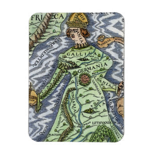 EUROPE AS A QUEEN, 1588 MAGNET