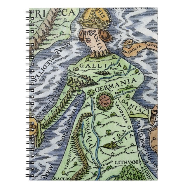 EUROPE AS A QUEEN, 1588 NOTEBOOK (Front)