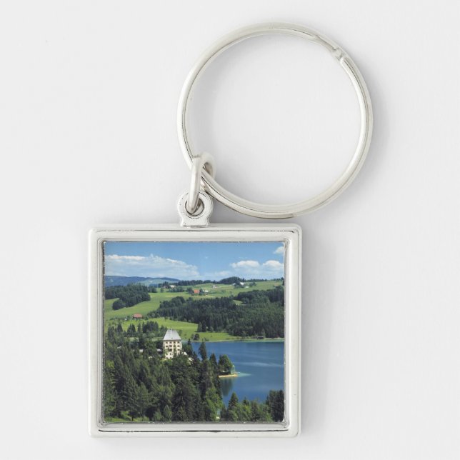 Europe, Austria, Fuschl. Schloss Fuschl Castle Keychain (Front)