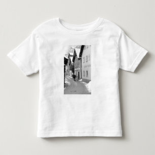 Europe, Austria, Hallstat. Snowy street Toddler T-shirt