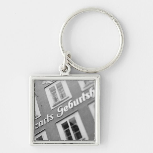Europe, Austria, Salzburg. Mozart's Birthplace 2 Keychain (Front)