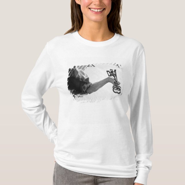 Europe, Austria, Salzburg. Statue with keys T-Shirt (Front)
