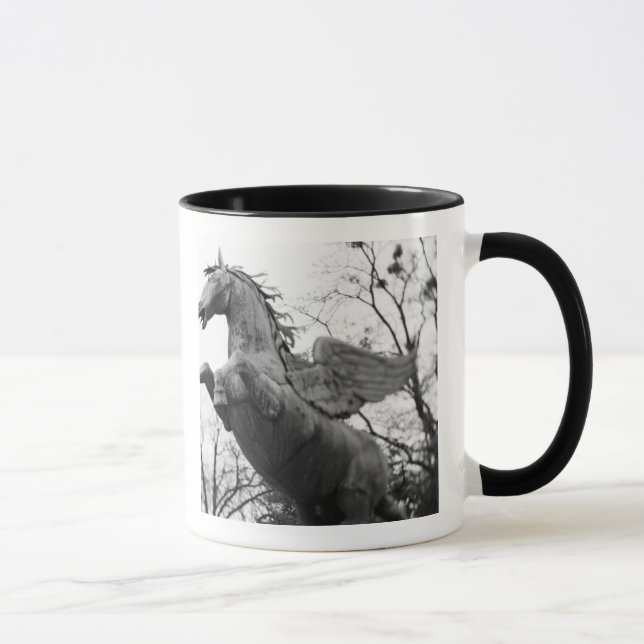 Europe, Austria, Salzburg. Winged horse statue, Mug (Right)