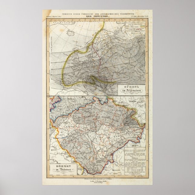 Europe Climate Map Poster (Front)