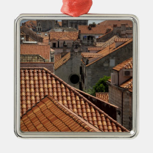 Europe, Croatia. Medieval walled city of 2 Metal Ornament