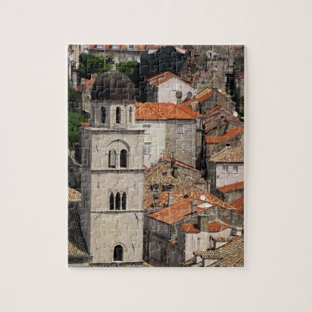 Europe, Croatia. Medieval walled city of Jigsaw Puzzle (Vertical)