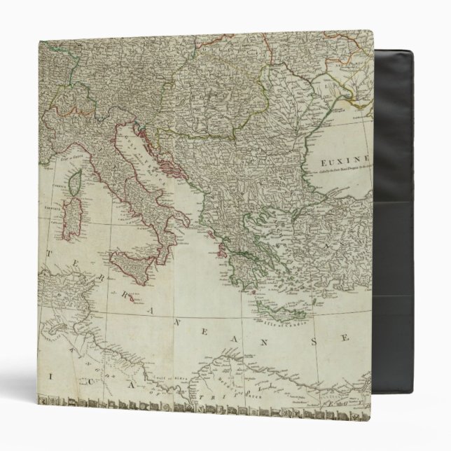 Europe divided into its kingdoms,  empires 3 ring binder (Front/Inside)