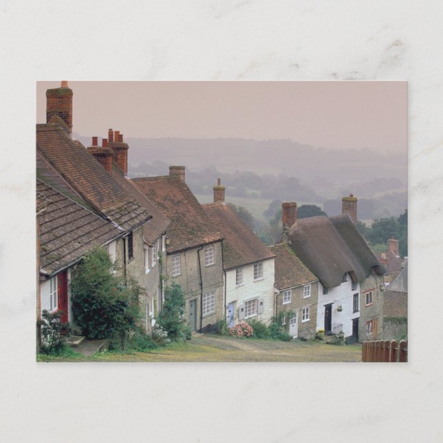 Europe, England, Dorset, Gold Hill, Shaftesbury. Postcard (Front)