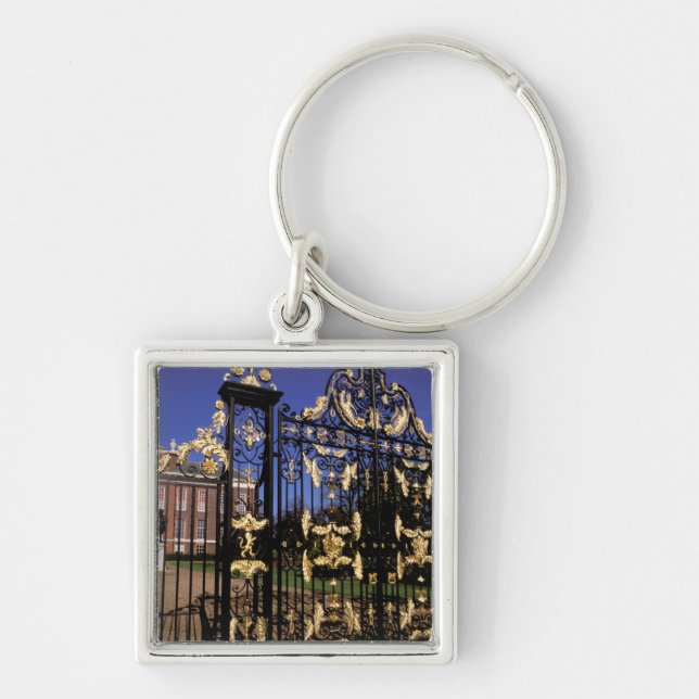 Europe, England, London. Gilded gate outside of 2 Keychain (Front)