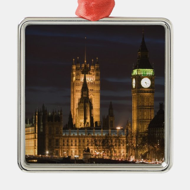 Europe, ENGLAND, London: Houses of Parliament / 2 Metal Ornament (Front)