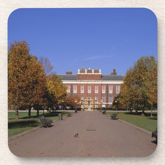 Europe, England, London. Kensington Palace in Drink Coaster (Front)