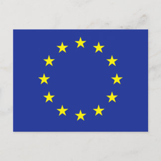 Europe EU European flag Postcard