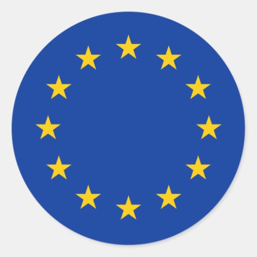 EuropeEuropean Union Flag Classic Round Sticker