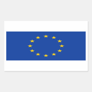 Europe/European Union Flag Rectangular Sticker