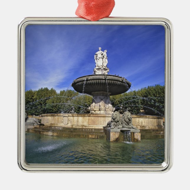 Europe, France, Aix-en-Provence. Fontaine de Metal Ornament (Front)