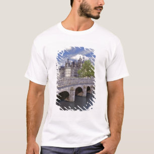 Europe, France, Chambord. A stone bridge leads T-Shirt