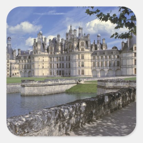 Europe France Chambord Imposing Chateau Square Sticker