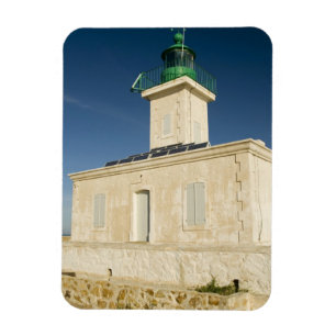 Europe, France, Corsica, Ile Rousse. Lighthouse Magnet