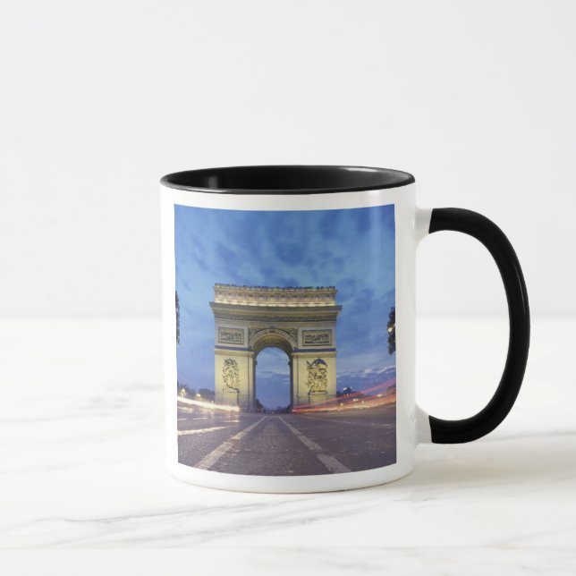Europe, France, Paris. Arc de Triomphe as viewed Mug (Right)