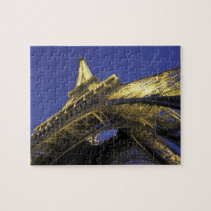 Europe, France, Paris, Eiffel Tower, evening 2 Jigsaw Puzzle