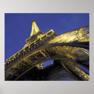 Europe, France, Paris, Eiffel Tower, evening 2 Poster