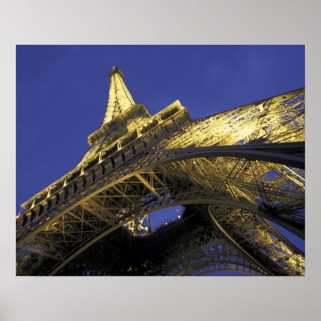 Europe, France, Paris, Eiffel Tower, evening 2 Poster (Front)