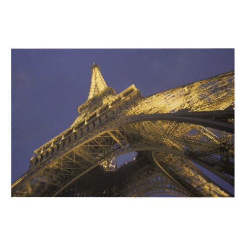 Europe France Paris Eiffel Tower evening 2 Wood Wall Decor