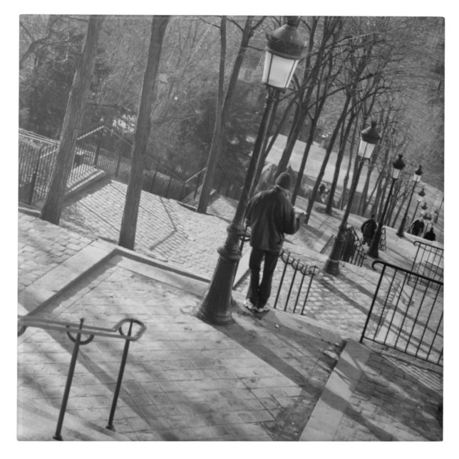 Europe, France, Paris, Montmartre: Morning on Tile (Front)