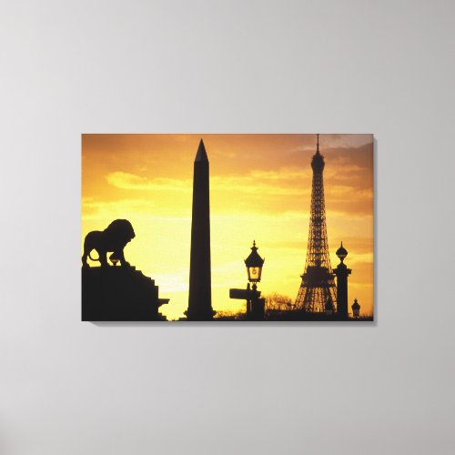 Europe France Paris Place de Concorde Canvas Print