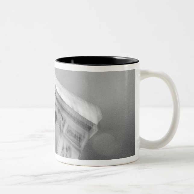 Europe, France, Paris. Spinning Arc de Triomphe Two-Tone Coffee Mug (Right)