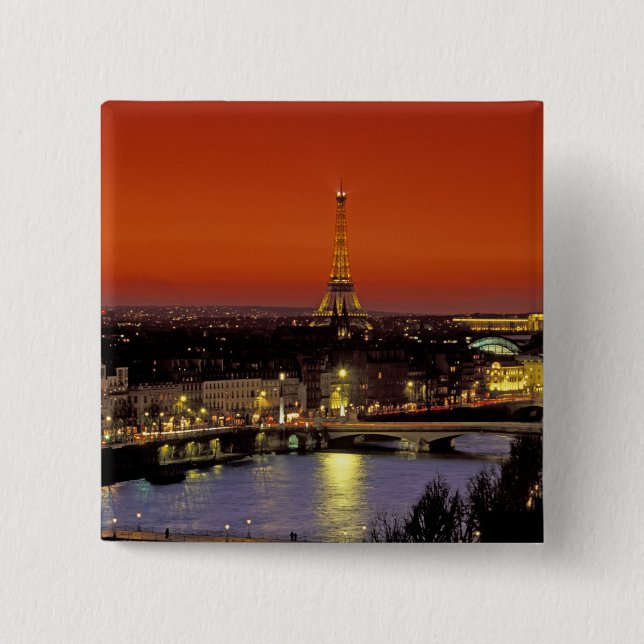 Europe, France, Paris. Sunset view of Eiffel Button (Front)
