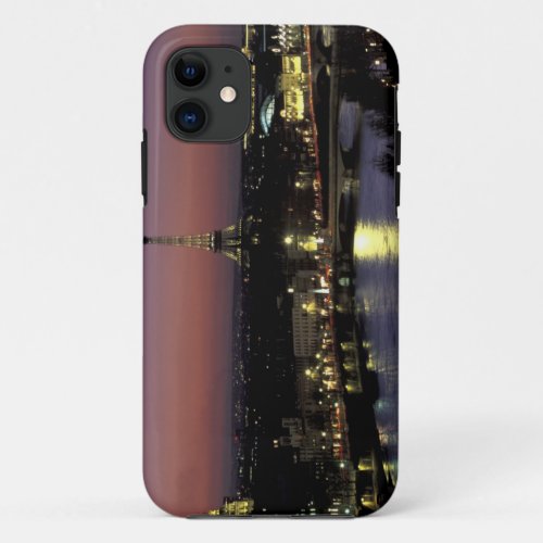 Europe France Paris Sunset view of Eiffel iPhone 11 Case