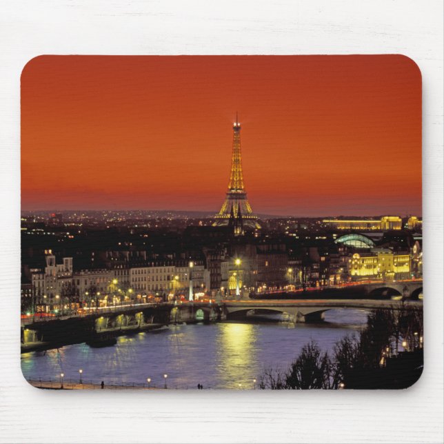 Europe, France, Paris. Sunset view of Eiffel Mouse Pad (Front)