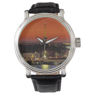 Europe, France, Paris. Sunset view of Eiffel Watch