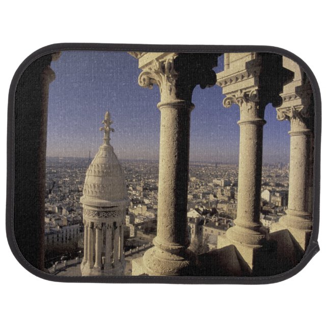 Europe, France, Paris, View of Paris through Car Mat (Rear)