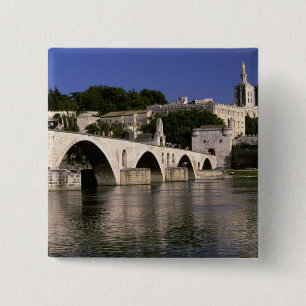 Europe, France, Provence, Avignon. Palais des Pinback Button