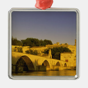 Europe, France, Provence, Avignon. Pont St, 2 Metal Ornament