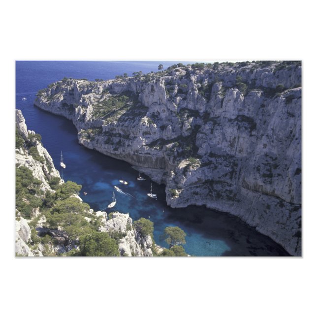 Europe, France, Provence, Calanques. Limestone Photo Print (Front)