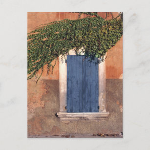 Europe, France, Roussillon. Ivy covers the wall Postcard