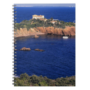 Europe, France, Theoule-sur-Mer. A tile-roofed Notebook