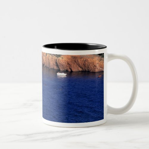 Europe France Theoule_sur_Mer A tile_roofed Two_Tone Coffee Mug