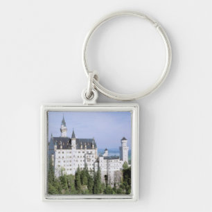 Europe, Germany, Neuschwanstein Castle, built Keychain